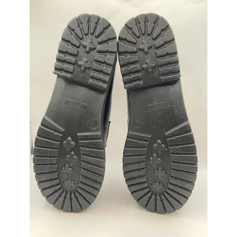 Easy Street Witney Black Bit Loafers Womens 10 M Comfort Wave Lug Sole
